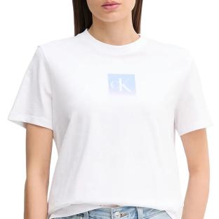 T-Shirt Blanc Femme Calvin Klein Jeans Classic pas cher