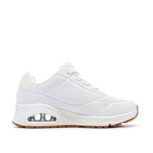 Baskets Blanches Femme Skechers Uno Stand On Air vue 2