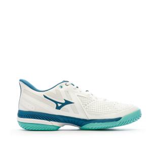 Chaussures de Tennis Blanches/Bleu Homme Mizuno Wave Exceed vue 2