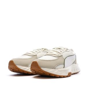 Zapatillas de running beige/blancas para mujer Puma Wild Rider Futurism ver 0