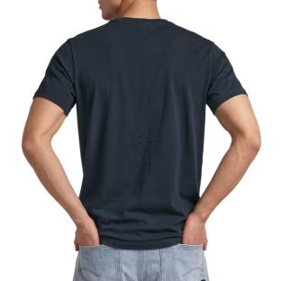 T-Shirt Marine Homme G-Star RAW Faded vue 0