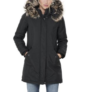 Doudoune Noire Femme Only Fresh pas cher