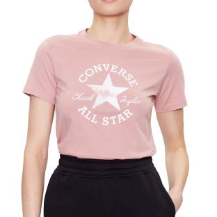 T-shirt Rose Femme Converse Chuck Patch 10025041 pas cher