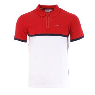 Polo Rouge/Blanc Homme Hungaria Pacaya pas cher