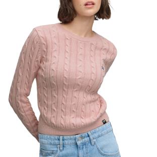 Pull Rose Femme Superdry Essentials Cable Jumper vue 0