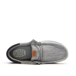 Chaussures Grises Homme Hey Dude Wally Funk vue 4