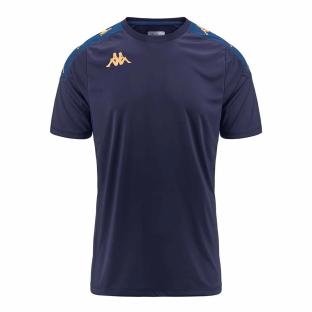 Maillot de Sport Marine/Jaune Junior Kappa Gianto pas cher