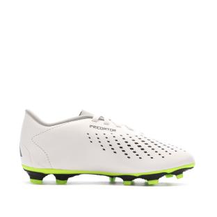 Chaussures de football Blanc/Noir Garçon Adidas Predator IE9434 vue 2