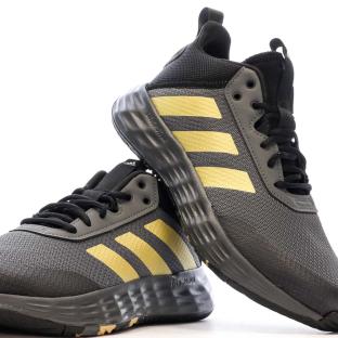 Chaussures de basketball Gris/Noir Mixte Adidas Ownthegame 2.0 K vue 7