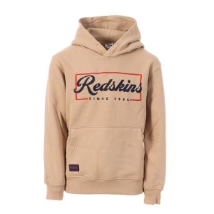 Sweat Rouge Beige Redskins Hoodie pas cher
