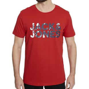 T-shirt Rouge Homme Jack & Jones Plash pas cher