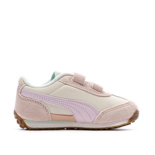 Baskets Beige/Rose Fille Puma Easy Rider Kids vue 0