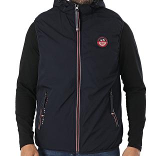 Doudoune Sans Manches Marine Homme Geographical Norway Veritable pas cher