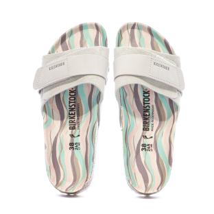 Sandales Grises Clair Femme Birkenstock Arizona vue 3