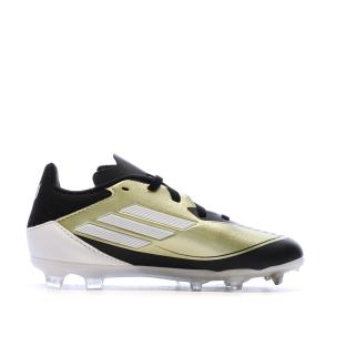 Chaussures de football Noires/Blanches Garçon Adidas League Fg/mg J Messi vue 0