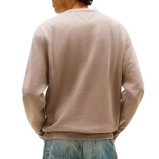 Sweat Taupe Homme Tommy Hilfiger Reg Flag Crews vue 0