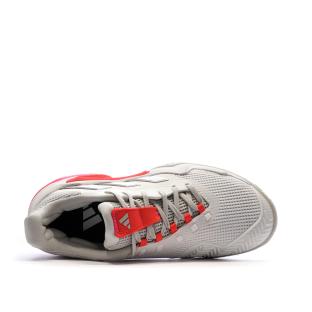 Chaussures de tennis Blanches/Roses Femme Adidas Barricade vue 0