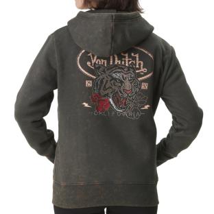 Sweat Marron Femme Von Dutch Rug vue 2