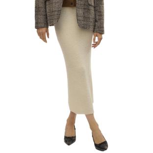 Jupe Longue Beige Femme Vero Moda Puff pas cher