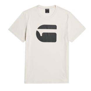 Camiseta beige/negra para hombre con el logotipo de G-Star RAW ver 0