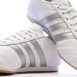 Baskets Blanc/Gris Femme Adidas Taekwondo vue 0