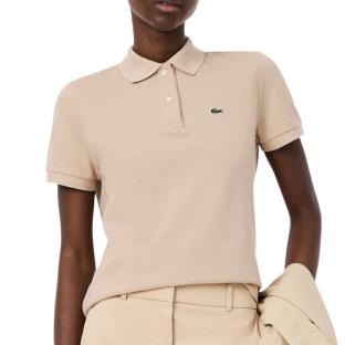 Polo Beige Femme Lacoste Regular Fit vue 0
