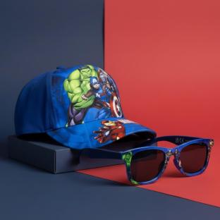 Kit Casquette + Lunette de Soleil Bleu Enfant Sport Zone Avengers vue 0