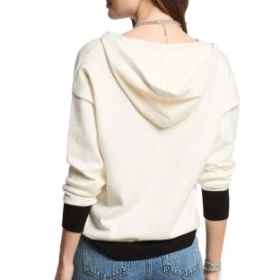 Pull Blanc/Noir Femme Morgan MARTINE vue 2
