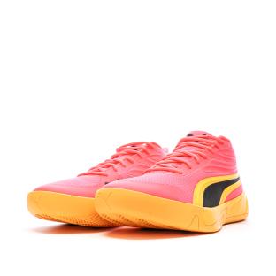 Chaussures de Basketball Roses/Oranges Homme Puma Court Pro vue 6