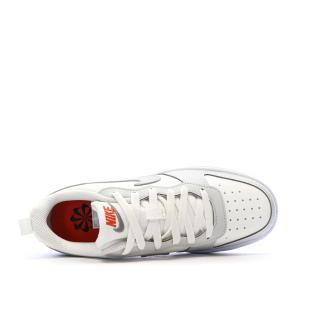 Baskets Blanc/Gris Femme Nike Court Borough Low vue 0
