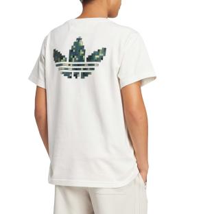 T-shirt Ecru Fille Adidas Gfx x Minecraft vue 0