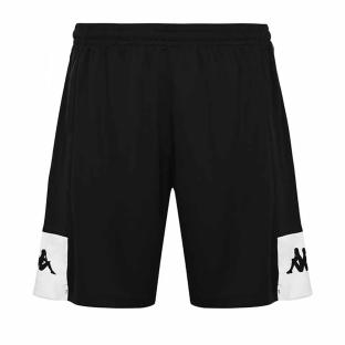 Short Noir/Blanc Garçon Kappa Daggo pas cher