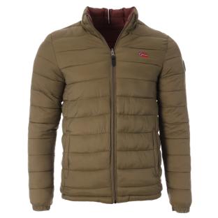Doudoune Bordeaux/Verte Homme Geographical Norway California vue 4