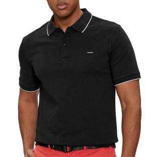Polo Noir Homme Calvin Klein Jeans Stretch pas cher