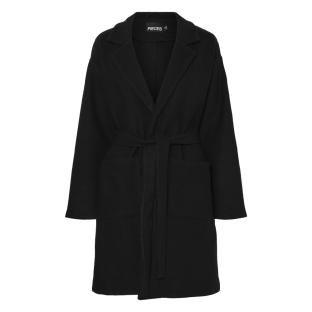 Manteau Noir Femme Pieces Jolene vue 3
