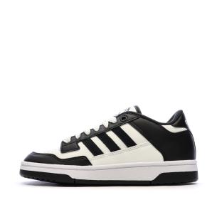 Baskets Noires/Blanches Enfant Adidas Rapid Court vue 0