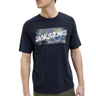T-shirt Marine Homme Jack & Jones Hawaiitee pas cher