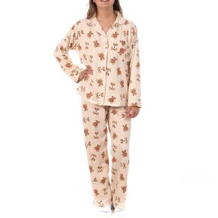 Pyjama Beige/Marron Femme Lulu Castagnette Nounours vue 0