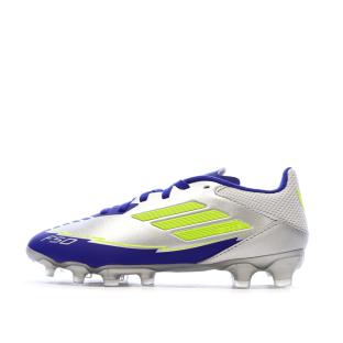 Chaussures de football Bleu/Argent Garçon Adidas F50 vue 0