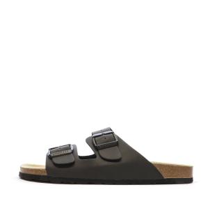 Sandales Noires Lisses Homme Schott Arthur pas cher