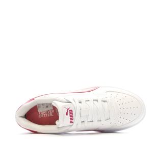 Baskets Blanches/Roses Fille Puma Caven 2.0 vue 4