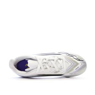 Chaussures de Football Blanc/Doré Mixte Adidas F50 Club vue 0
