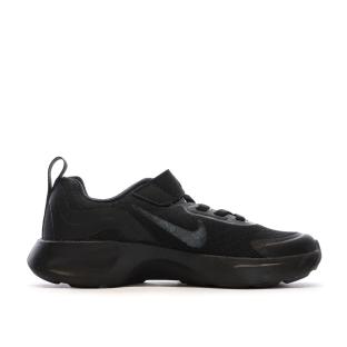 Baskets Noires Garçon Nike Wearallday CJ3817 vue 2