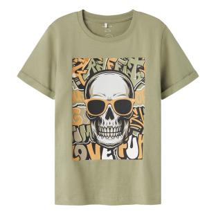 T-shirt Vert Garçon Name it Tantan pas cher
