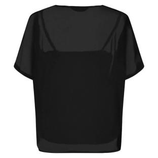 Blouse Noire Femme Only Tasha vue 2