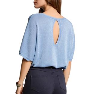 T-Shirt Bleu Femme Morgan MDIX vue 2