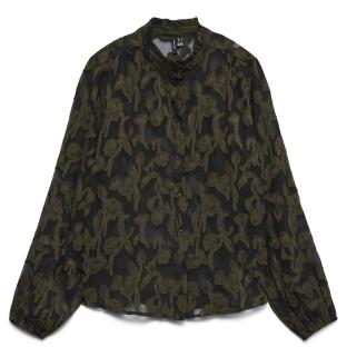 Chemise Noire Femme Vero Moda Vctoria vue 0