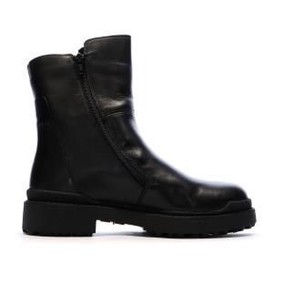 Bottines Noir Femme Geox Nevegal vue 2
