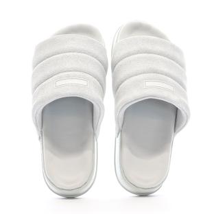 Claquettes Grises Femme Adidas Adilette Essential vue 0