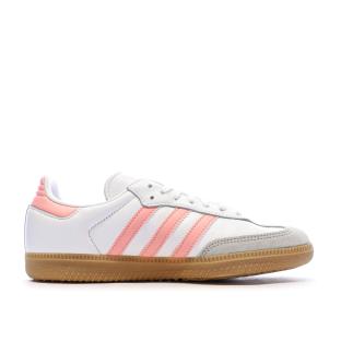 Samba OG Baskets Blanc/Rose Mixte Adidas vue 2